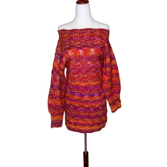 Ramy Brook Darla Space Dye One-Shoulder Sweater Dress - Small - Picture 4 of 8